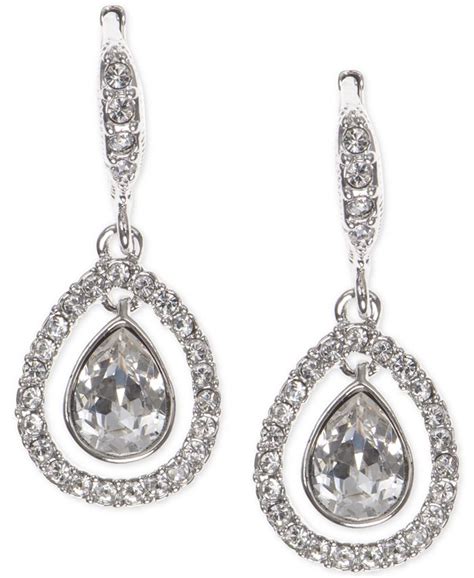 givenchy crystal drop earrings|Givenchy earrings macy's.